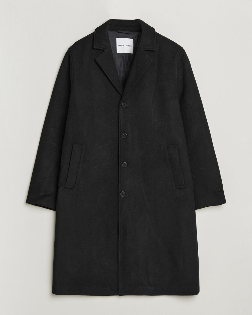  Samsøe Samsøe Falco Wool Coat Black – Musta