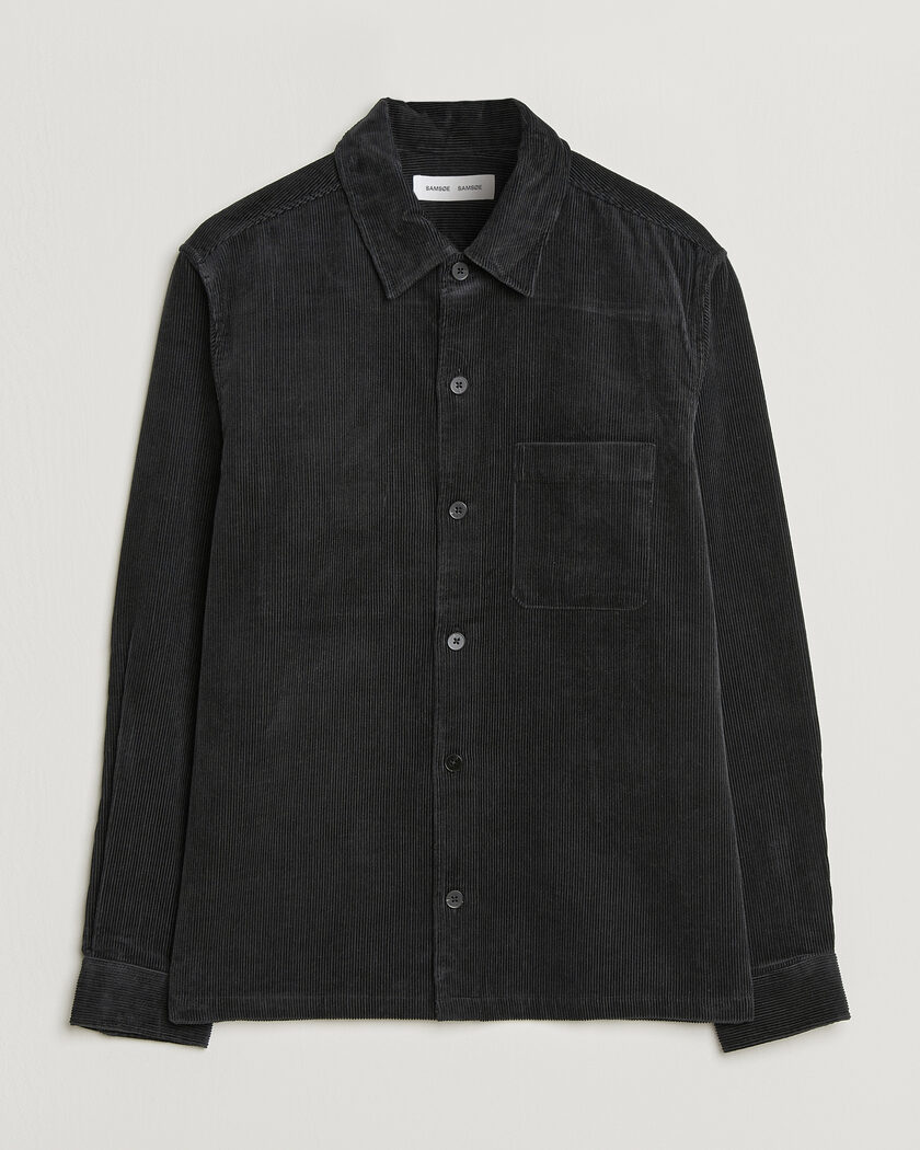 Samsøe Samsøe Damon Corduroy Overshirt Black – Musta