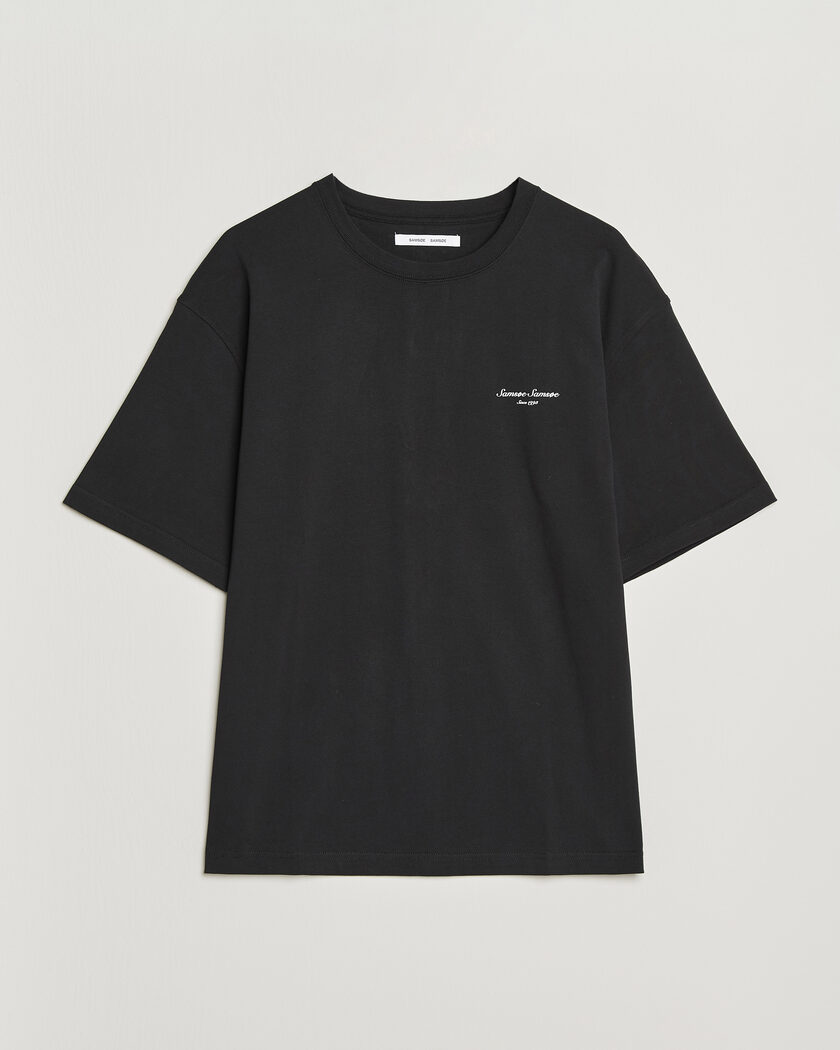 Samsøe Samsøe Uni Printed Crew Neck T-Shirt Black Building – Musta