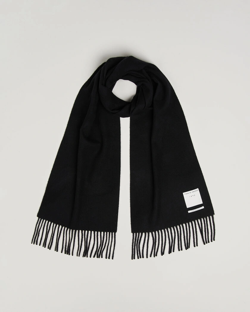 Tiger of Sweden Sylan Wool Scarf Black – Musta