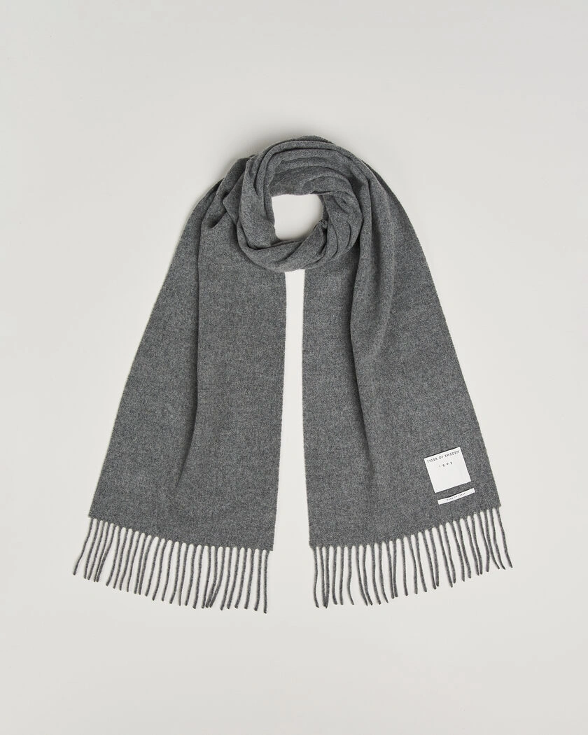 Tiger of Sweden Sylan Wool Scarf Charcoal – Harmaa
