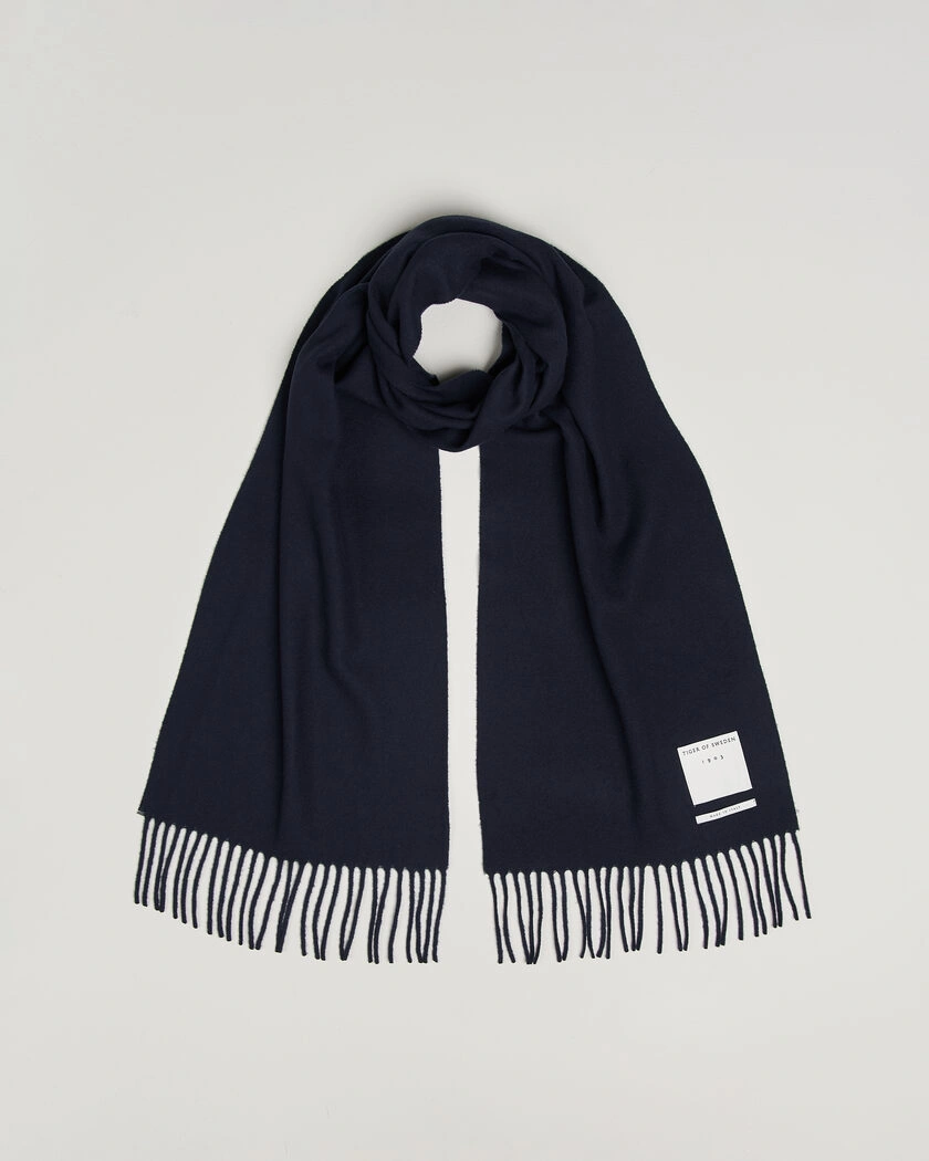 Tiger of Sweden Sylan Wool Scarf Light Ink – Sininen