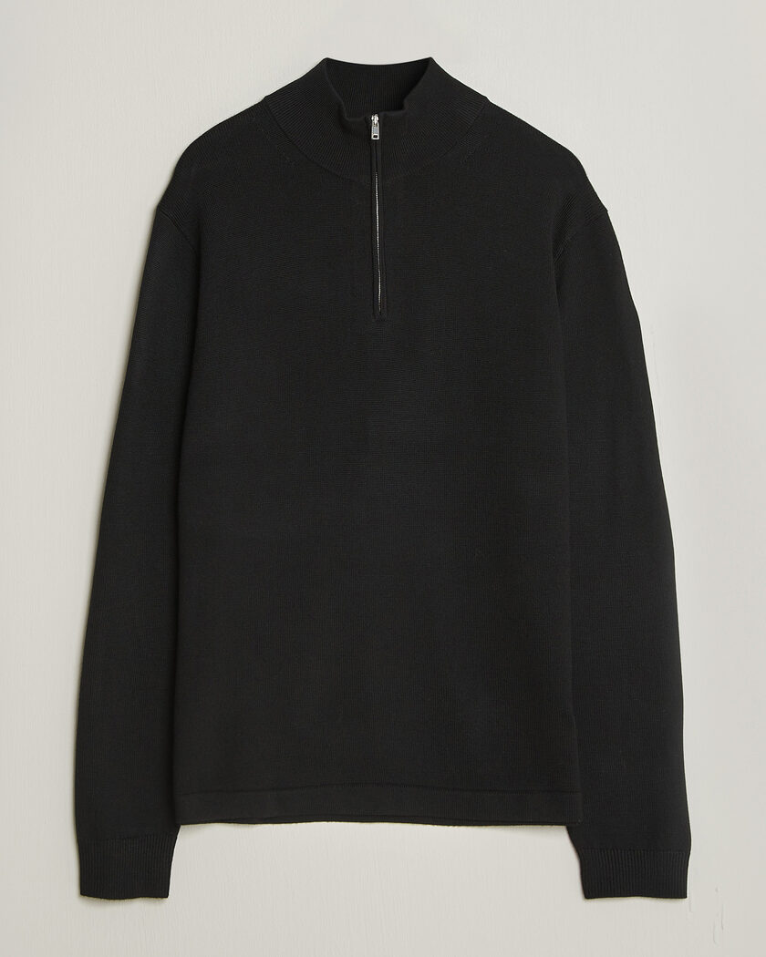 Tiger of Sweden Travis Wool Half Zip Black – Musta