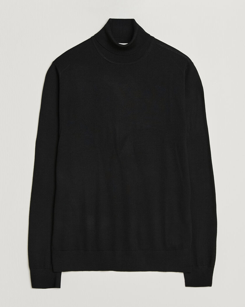 Tiger of Sweden Nevile Extra Fine Merino Polo Black – Musta