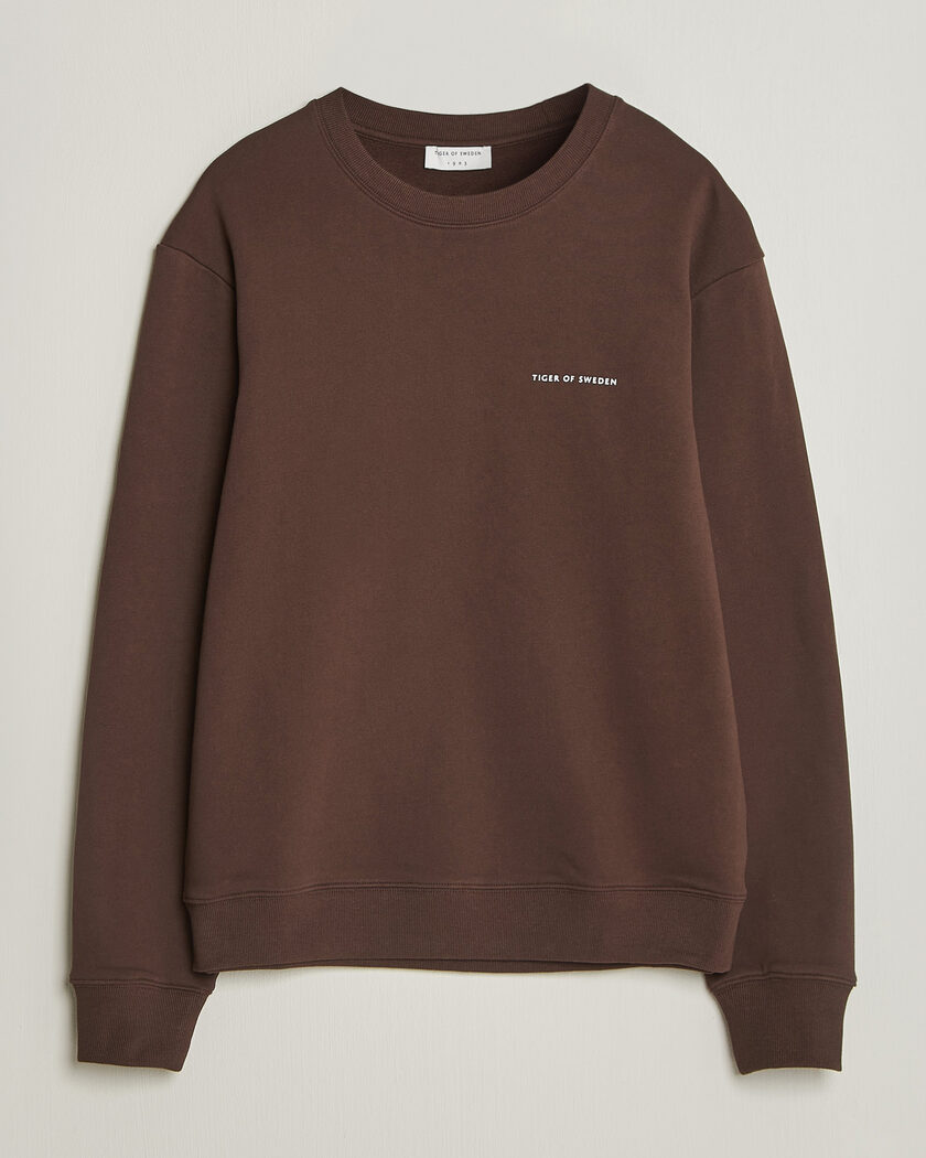 Tiger of Sweden Emerson Crew Neck Sweatshirt Dark Mahogany – Ruskea