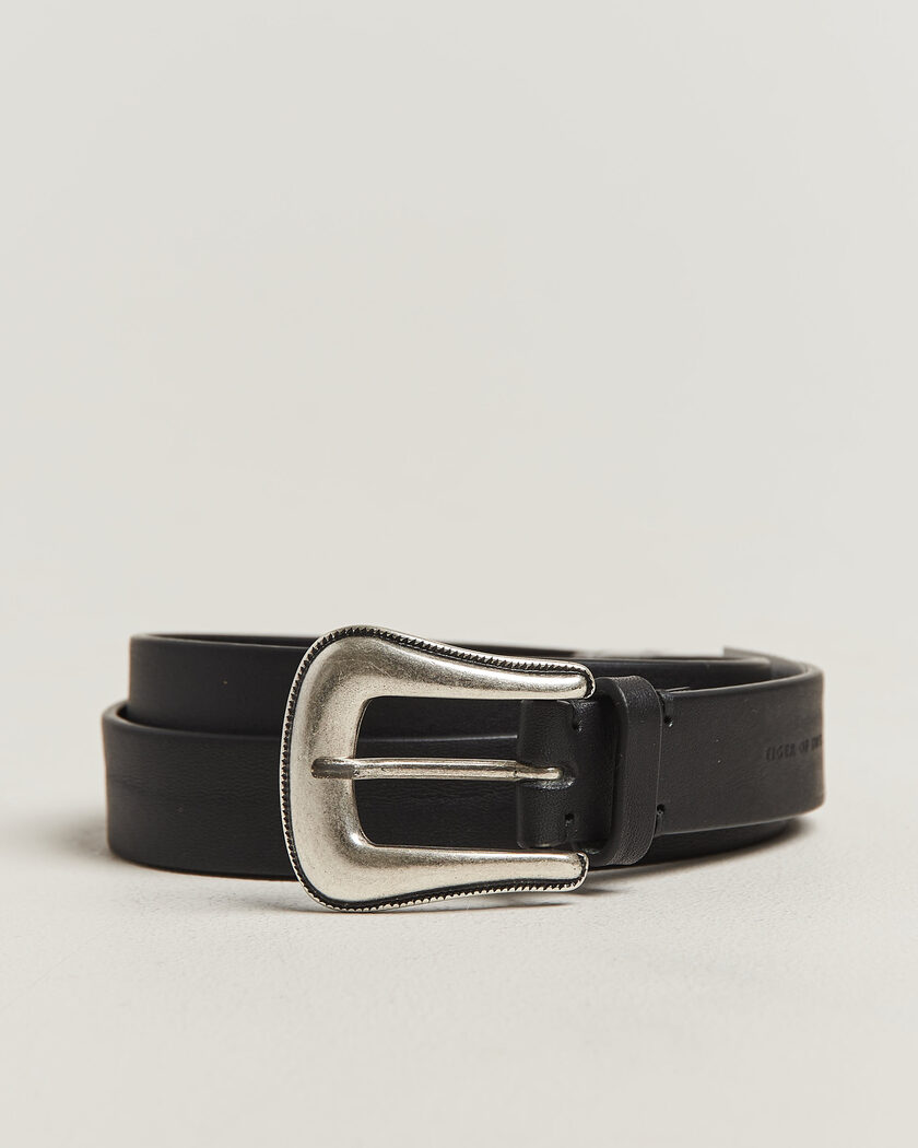 Tiger of Sweden Ecus Leather Western Belt Black – Musta