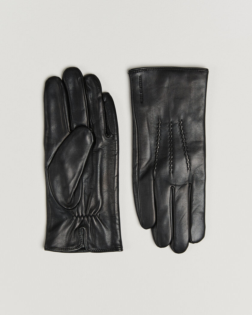 Tiger of Sweden Garvin Leather Gloves Black – Musta