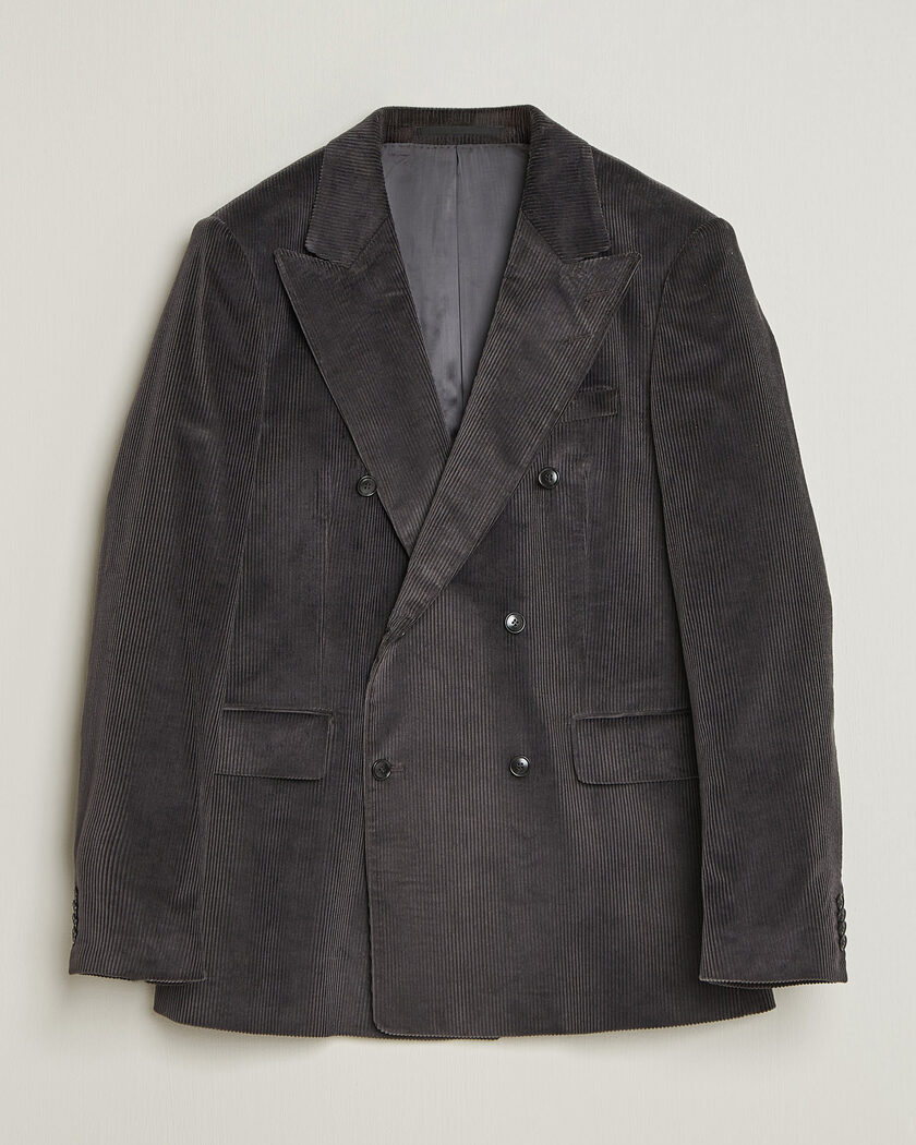 Tiger of Sweden 1903 Corduroy Double Breasted Blazer Phantom – Harmaa