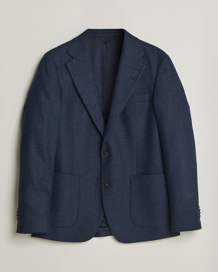 Tiger of Sweden Easer Wool Pepita Blazer Sea – Sininen