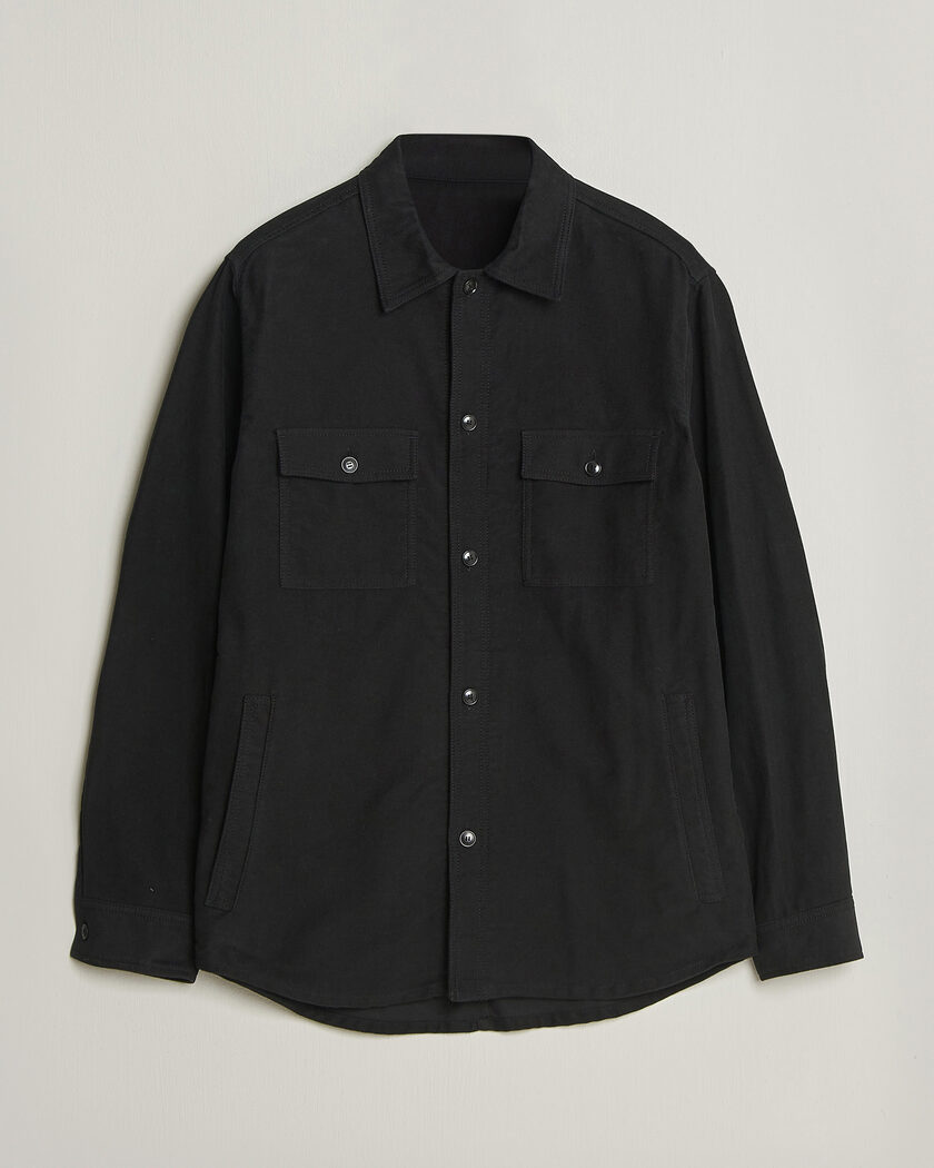 Tiger of Sweden Bishop Cotton Overshirt Black – Musta