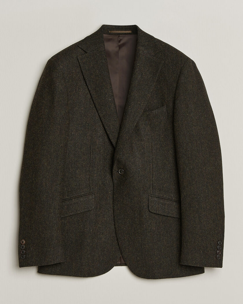 Walker Slater Edward Shetland Wool Donegal Blazer Brown – Ruskea