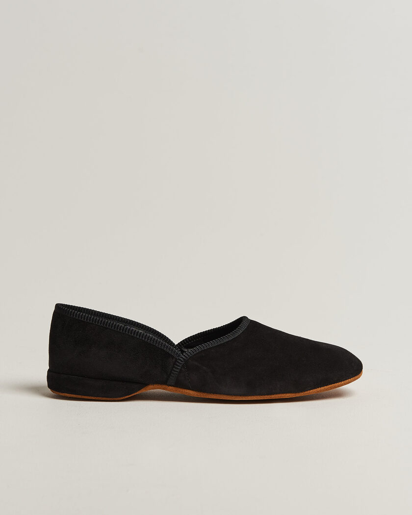 Bowhill & Elliott Grecian Indoor Slippers Navy Suede – Sininen
