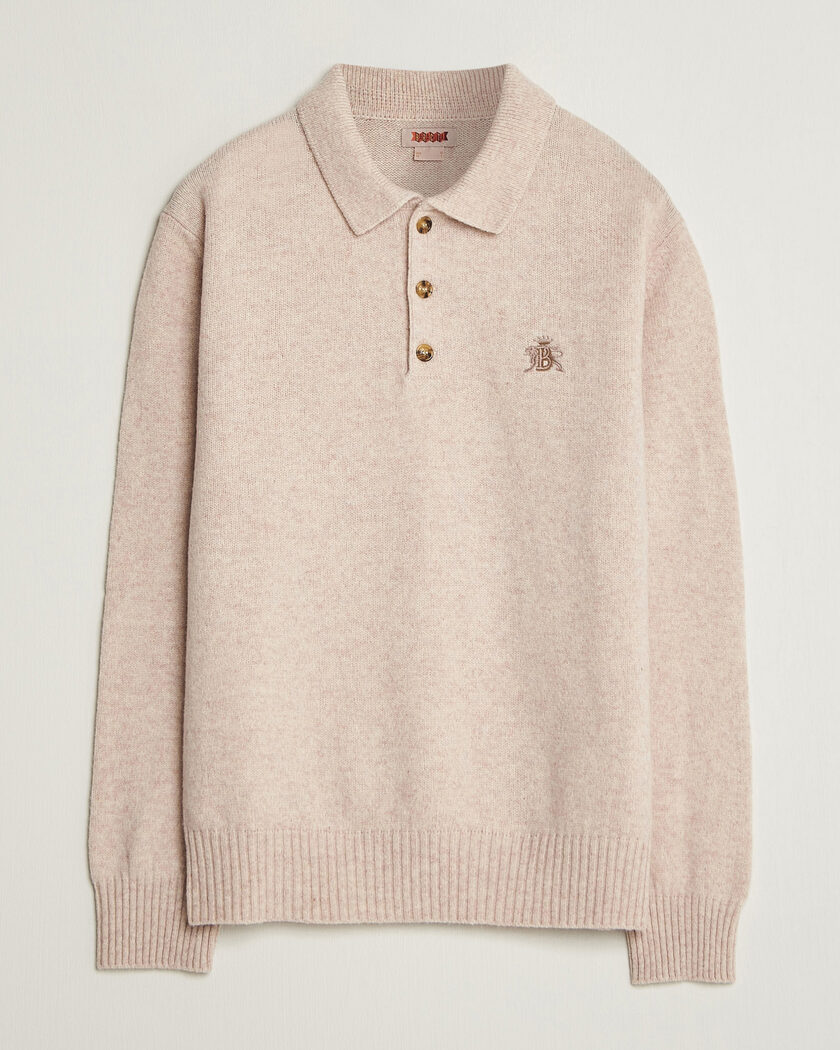Baracuta Shetland Polo Antique White – Valkoinen