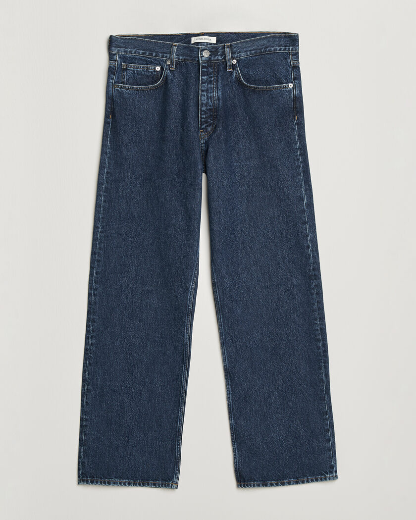 Sunflower Loose Jeans Blue Wash – Sininen