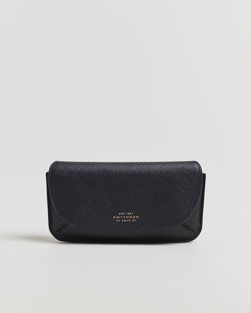 Smythson Panama Hard Sunglasses Case Navy – Sininen