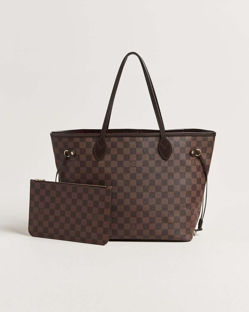 Louis Vuitton Pre-Owned Neverfull MM Damier Ebene – Ruskea