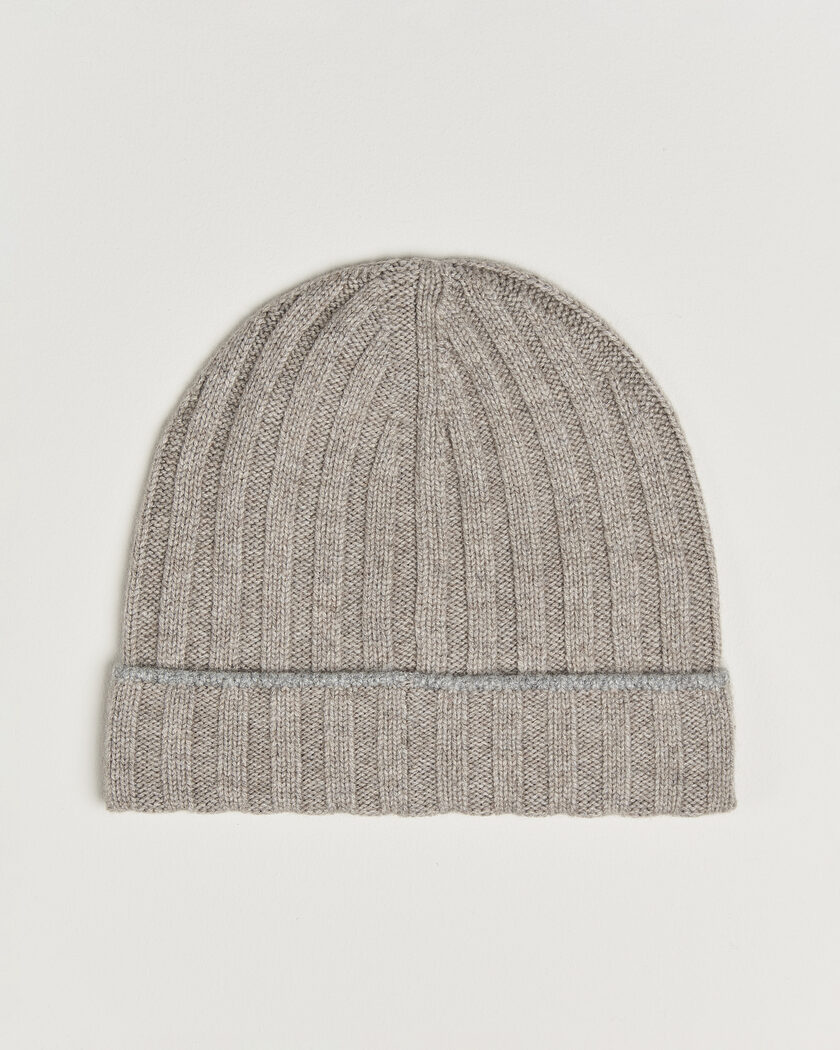 Brunello Cucinelli Cashmere Beanie Rock – Harmaa
