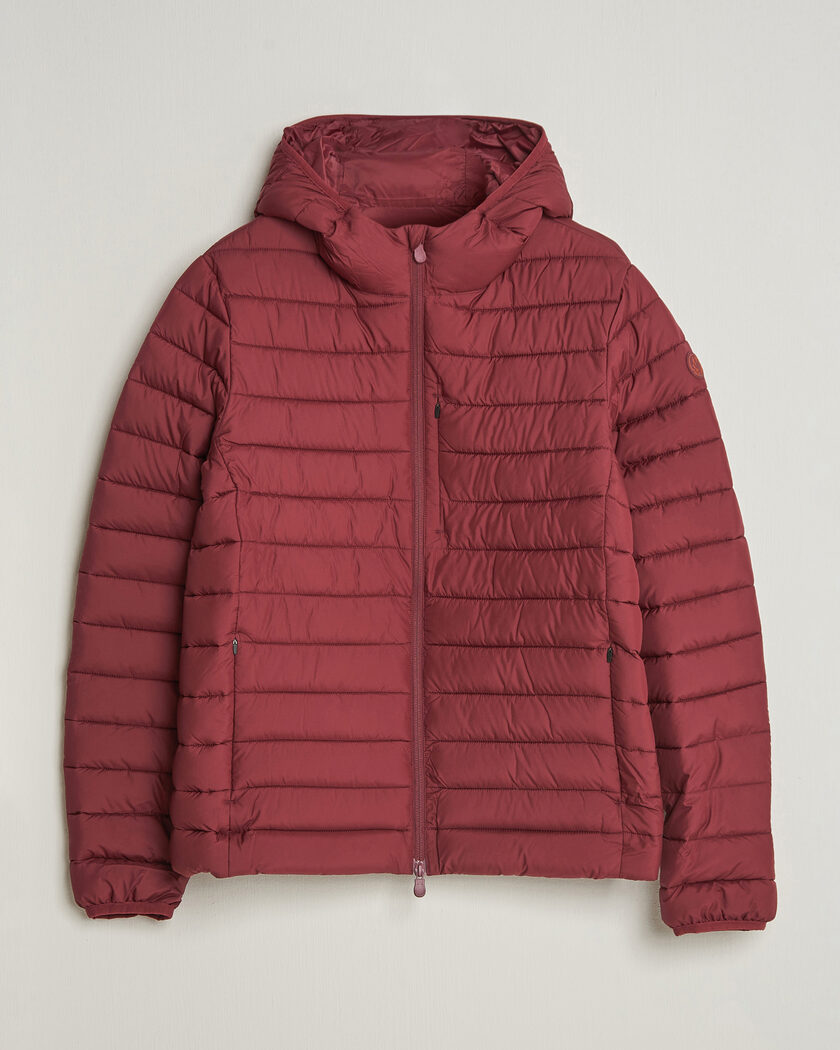 Save The Duck Juncus Matt Lightweight Hood Jacket Wine Red – Punainen
