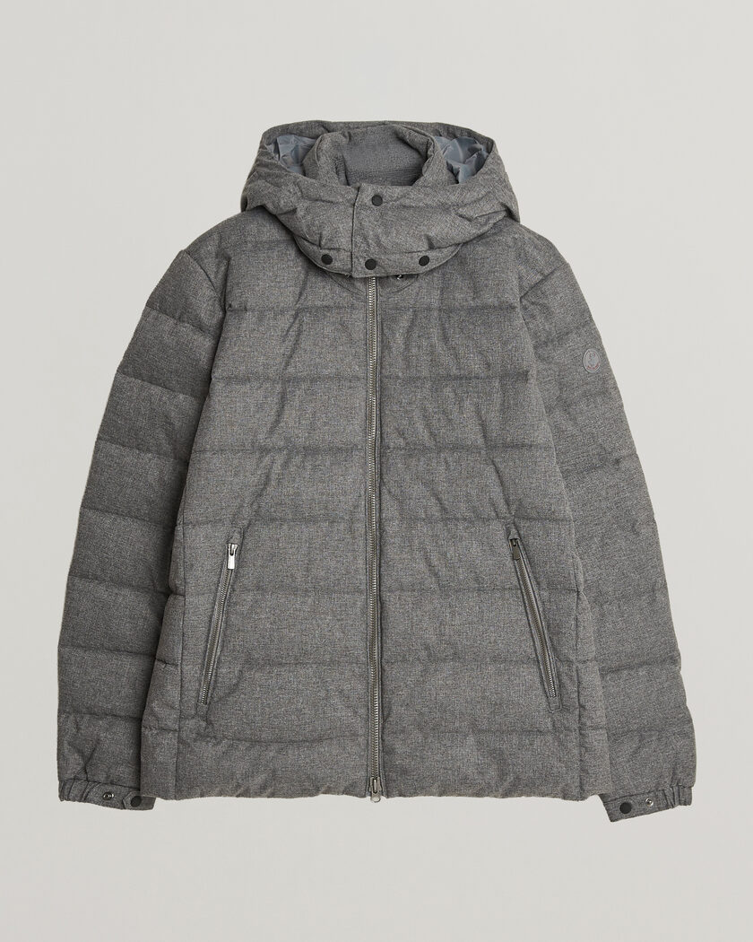 Save The Duck Constantin Padded Flannel Jacket Mid Grey Melange – Harmaa