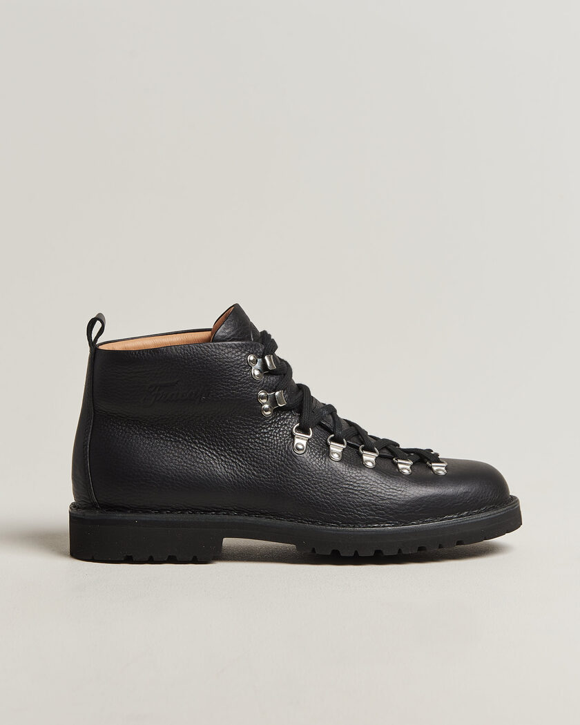 Fracap M120 Grain Leather Boot Black – Musta