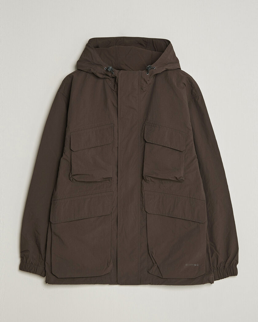 Snow Peak Nylon Double Rip Jacket Dark Brown – Ruskea