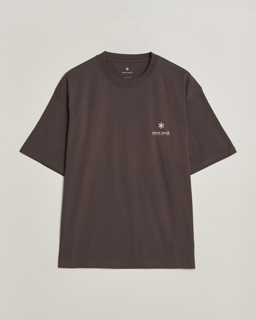 Snow Peak Soft Cotton Relaxed Logo T-Shirt Brown – Ruskea