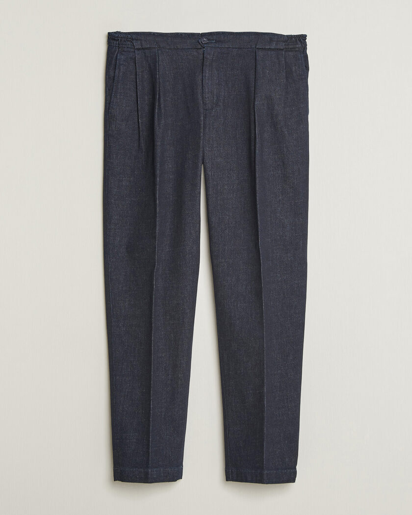 Briglia 1949 Portobello Loose Fit Denim Trousers Dark Blue – Sininen
