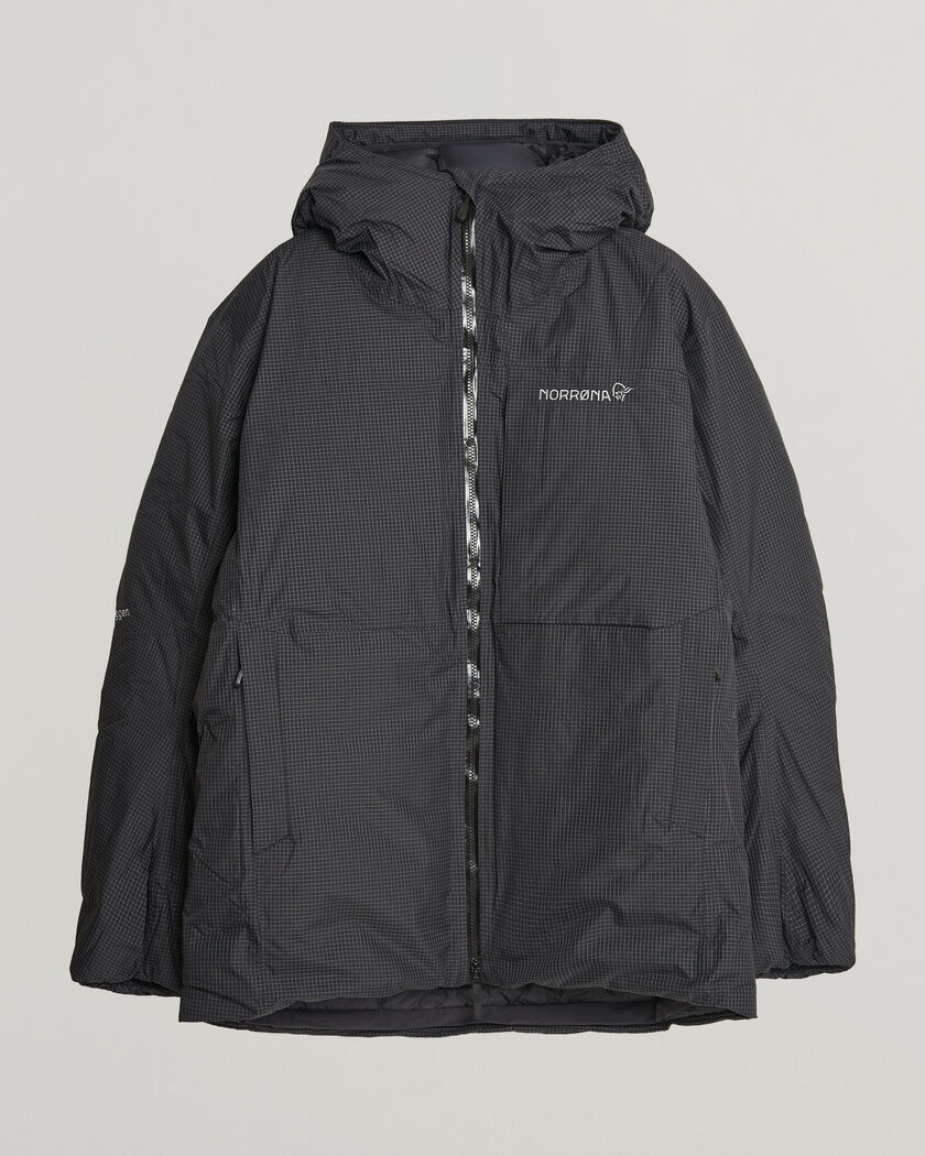 Norrøna Trollveggen dri2 Down 800 Zip Hood Caviar Black – Musta