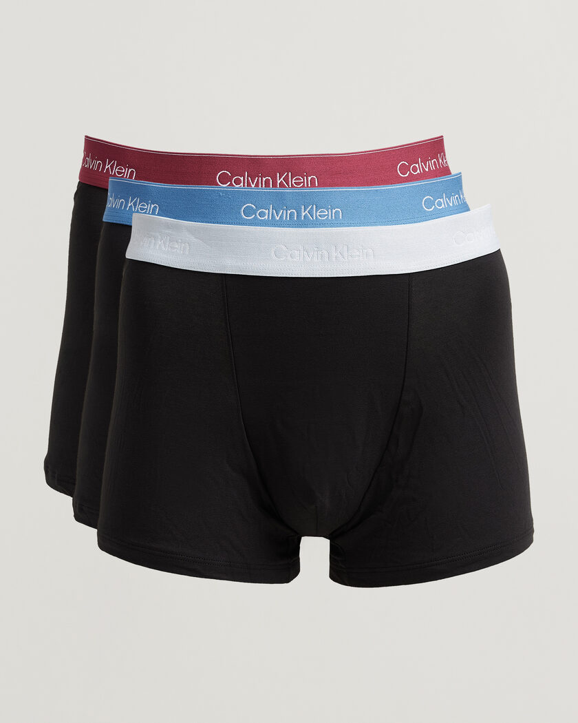 Calvin Klein 3-Pack Icon Cotton Stretch Relaxed Trunk Black – Musta