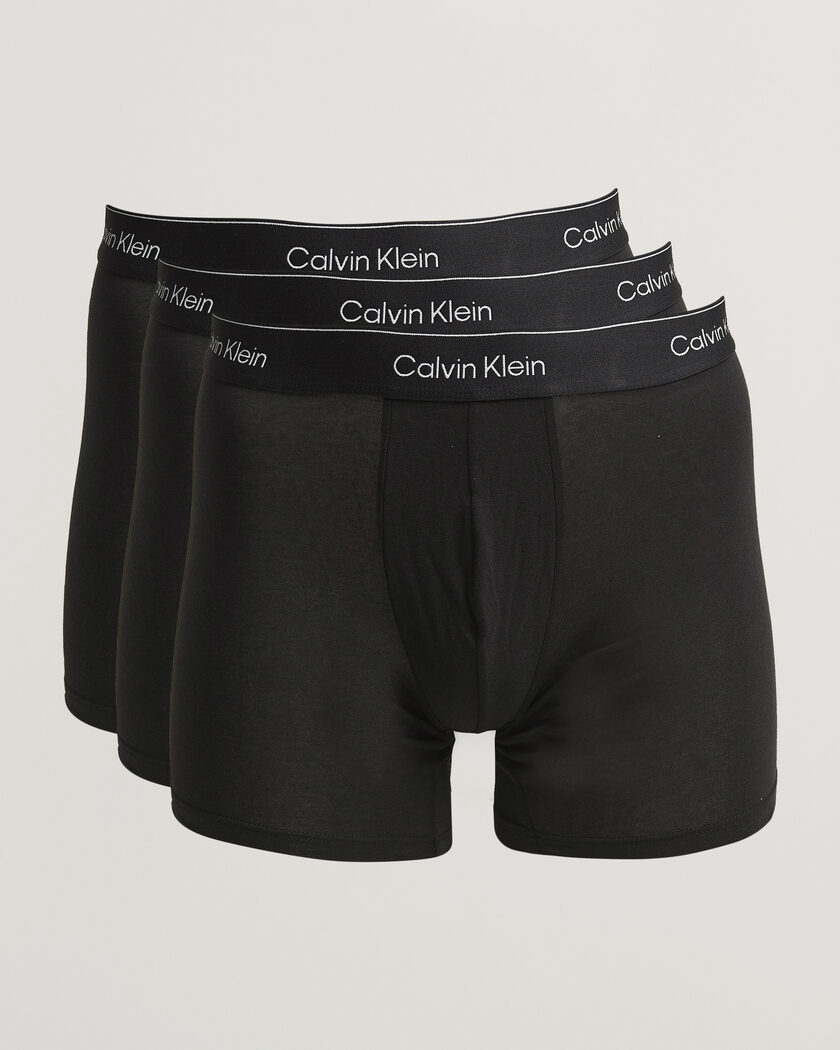 Calvin Klein 3-Pack Icon Cotton Stretch Boxer Brief Black – Musta