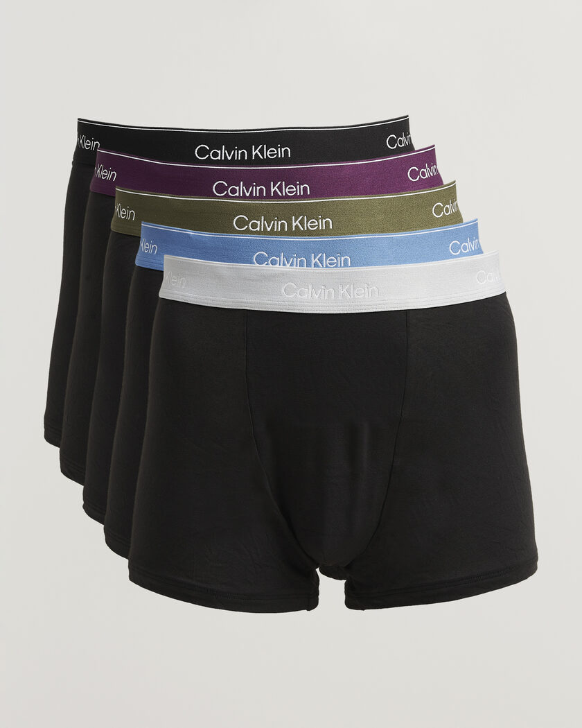 Calvin Klein 5-Pack Icon Cotton Stretch Relaxed Trunk Black – Musta