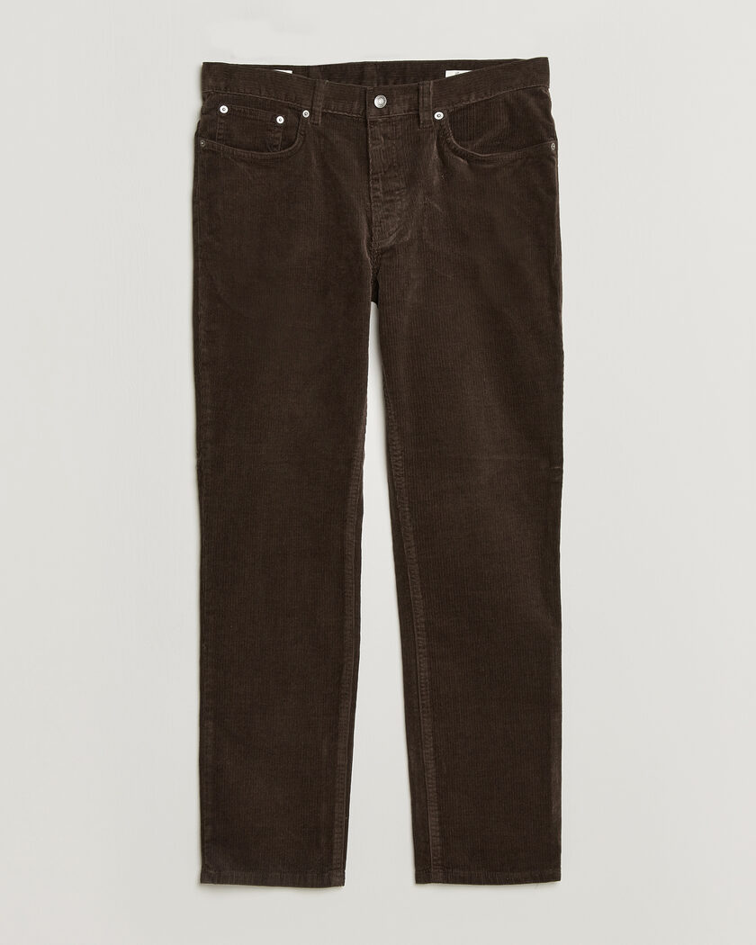 Gant Regular Fit Corduroy 5-Pocket Pants Black Brown – Ruskea