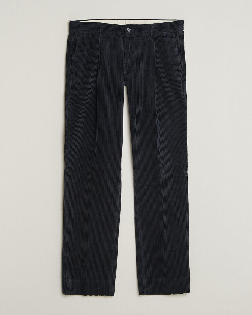 Gant Corduroy Trousers Evening Blue – Sininen