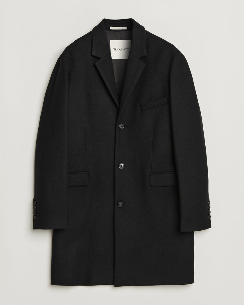 Gant Classic Wool/Cashmere Coat Black – Musta