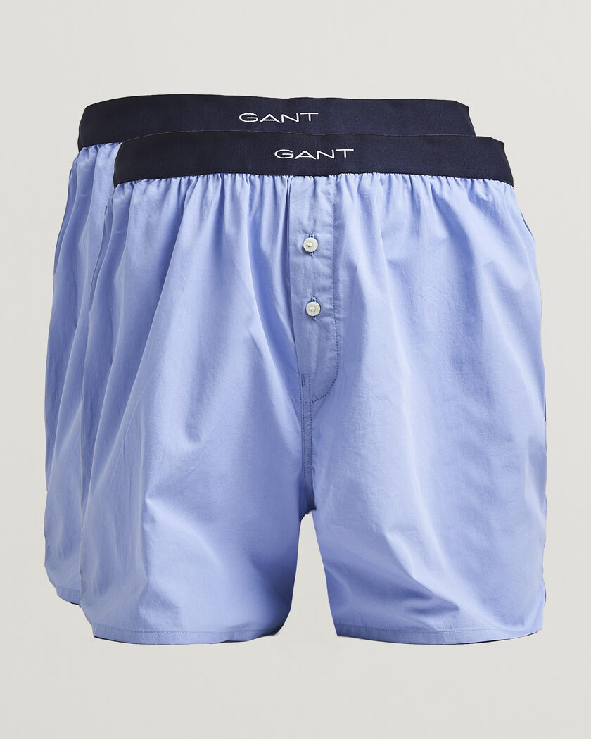 Gant 2-Pack Woven Boxer Shorts Light Blue – Sininen
