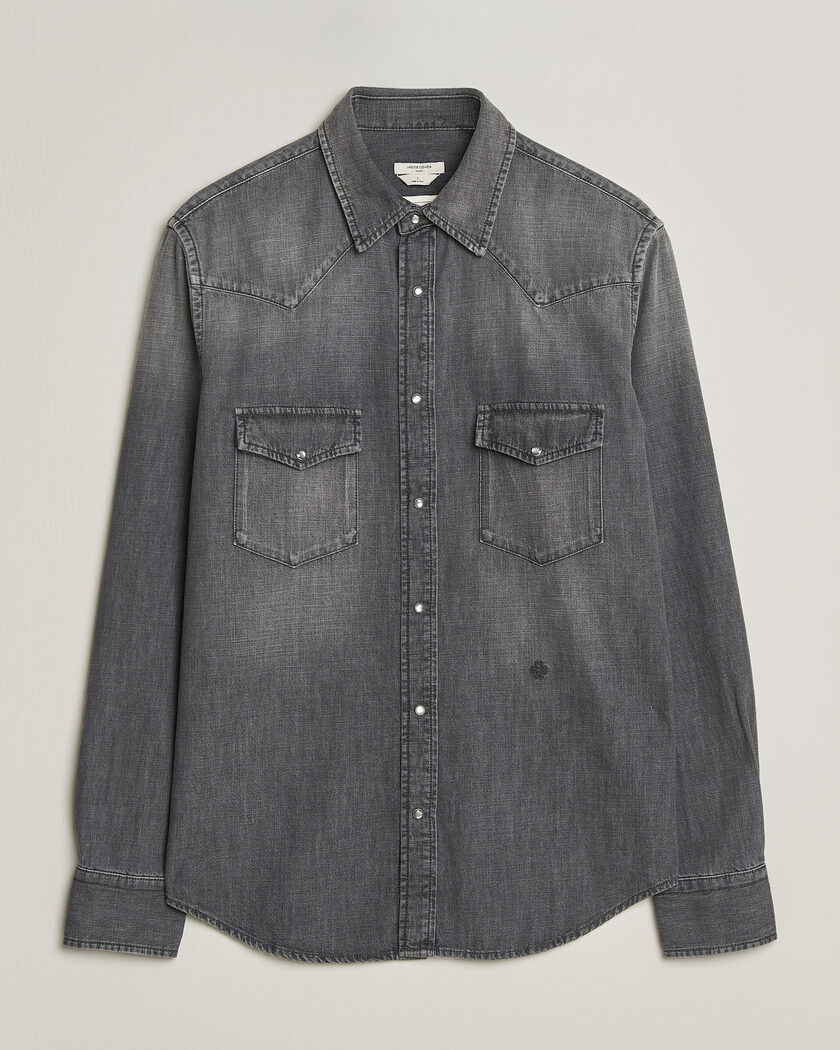 Jacob Cohën Denim Western Pocket Overshirt Grey – Harmaa