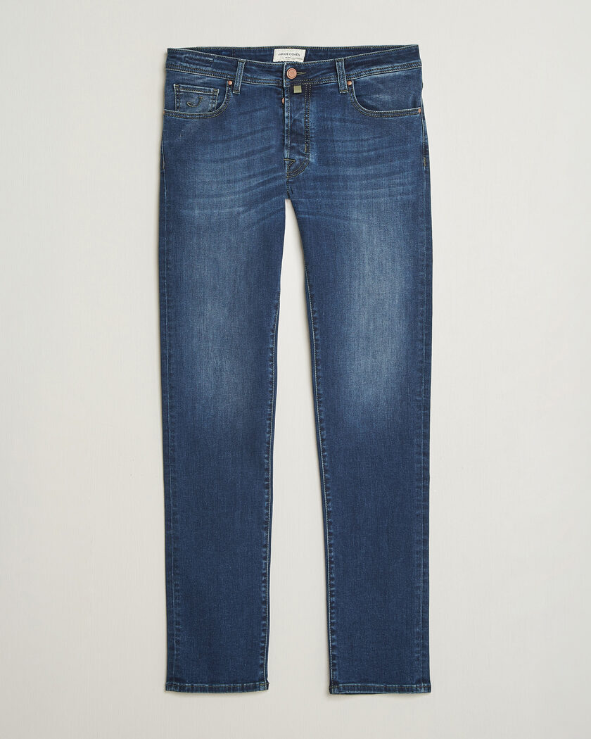 Jacob Cohën Bard Slim Fit Stretch Jeans Mid Blue – Sininen