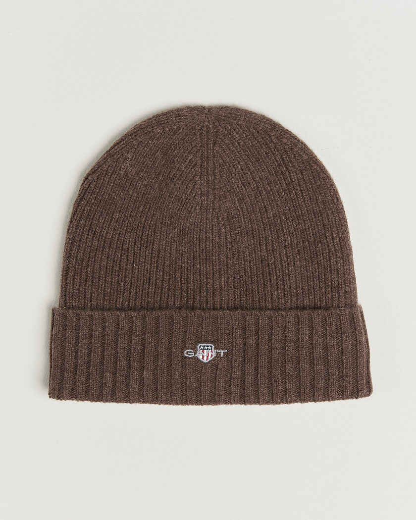Gant Wool Beanie Shadow Brown – Ruskea