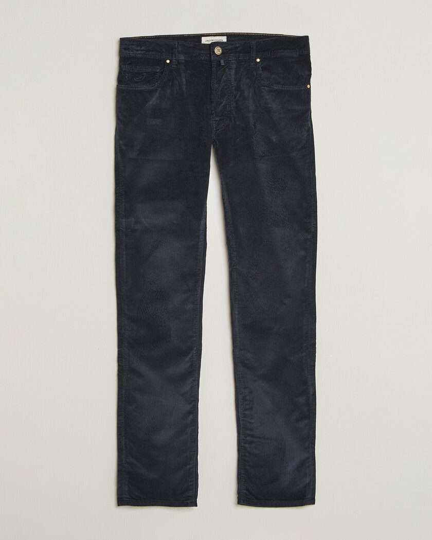 Jacob Cohën Bard 5-Pocket Medium Corduroy Trousers Navy – Sininen