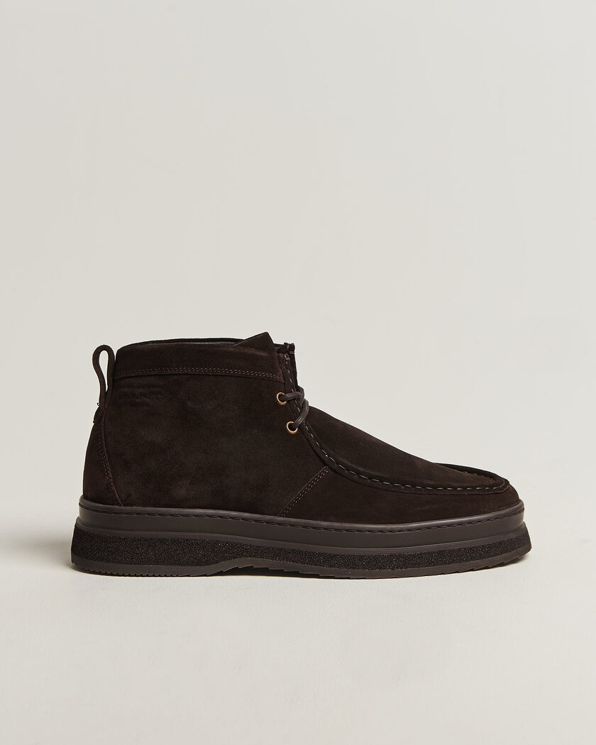 Gant Blistown Shearling Suede Moc Toe Boot Espresso Brown – Ruskea