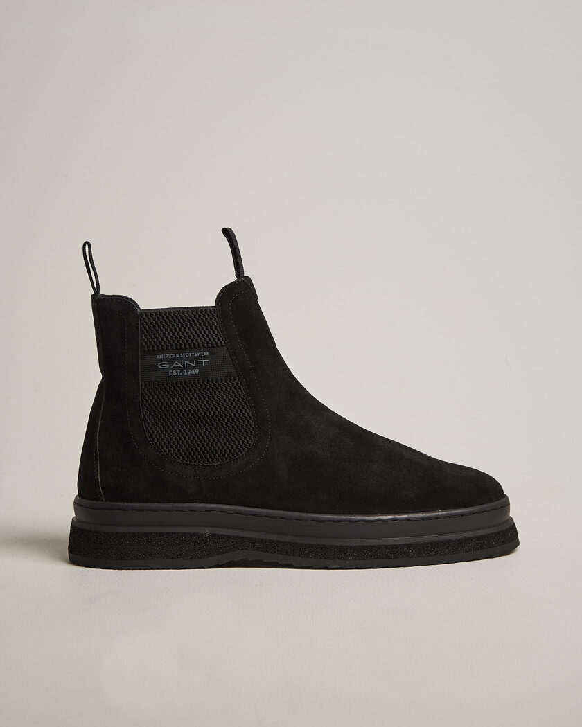 Gant Blistown Shearling Suede Chelsea Boot Black – Musta