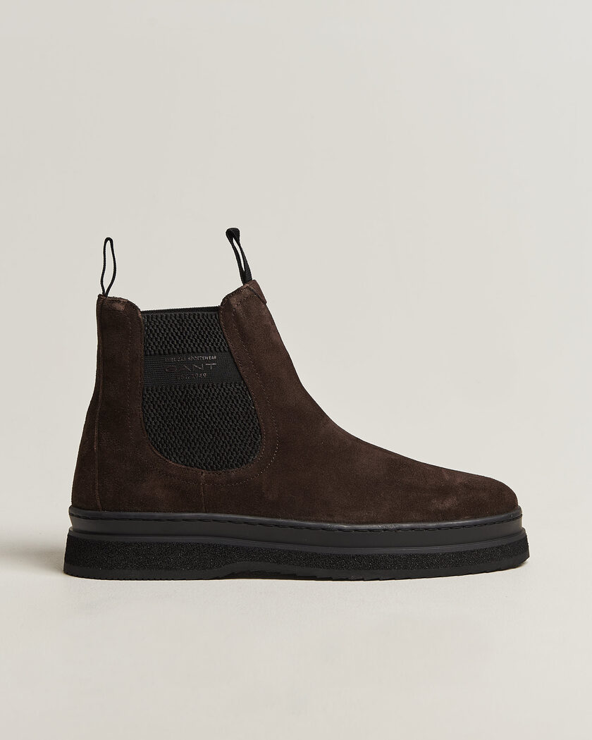 Gant Blistown Shearling Suede Chelsea Boot Espresso Brown – Ruskea
