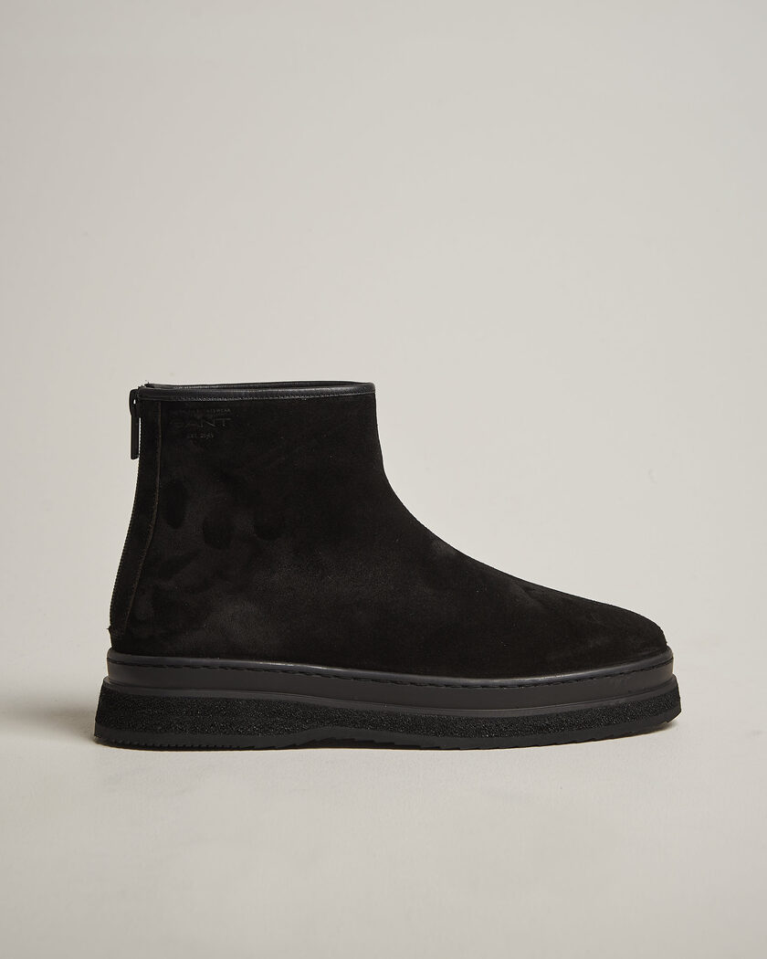 Gant Blistown Shearling Suede Curling Boot Black – Musta