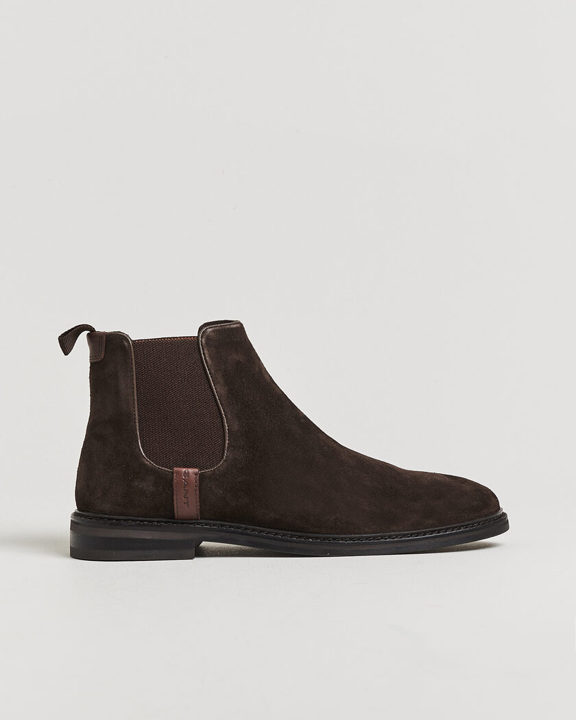 Gant Bidford Suede Chelsea Boot Dark Brown – Ruskea