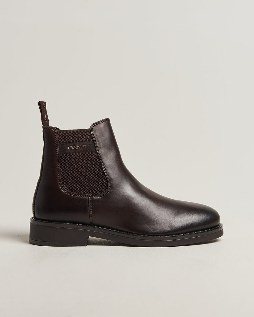 Gant Prepdale Leather Chelsea Boot Dark Brown – Ruskea