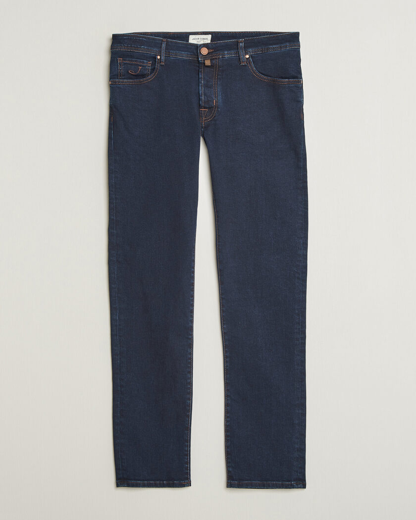 Jacob Cohën Nick Slim Fit Rinse Wash Stretch Jeans Dark Blue – Sininen