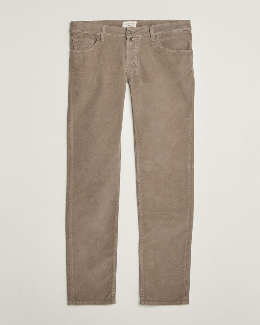 Jacob Cohën Nick Slim Fit Cotton Trousers Grey – Harmaa
