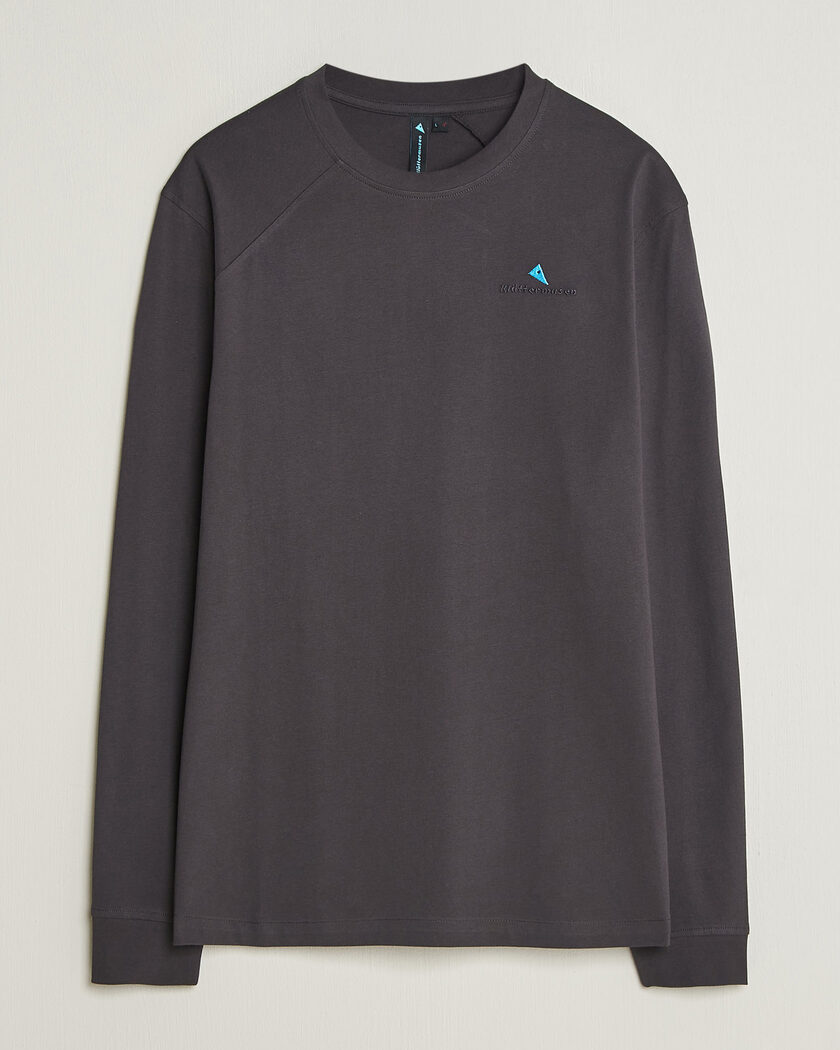 Klättermusen Root Long Sleeve Logo T-Shirt Raven – Musta