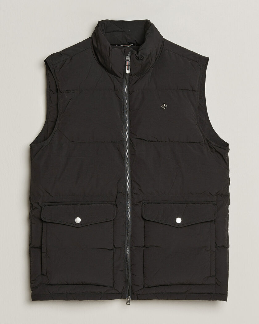 Morris Lennox Puffer Vest Black – Musta