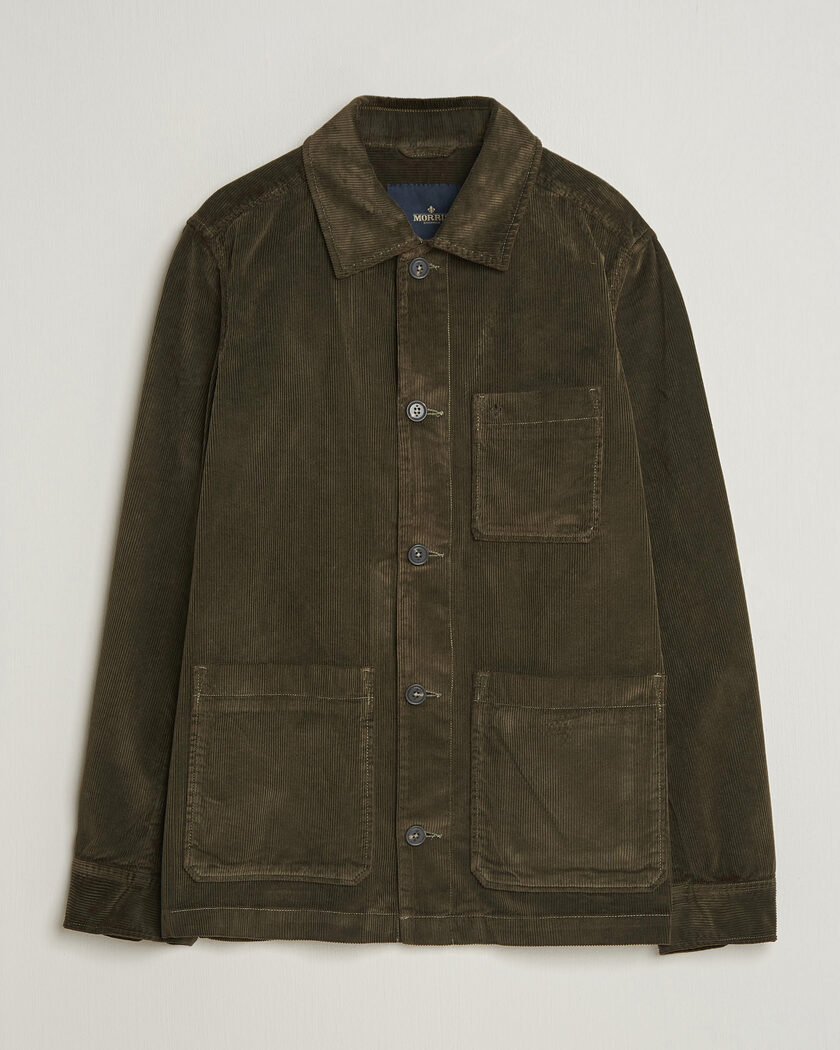 Morris Fenix Cord Shirt Jacket Olive – Vihreä